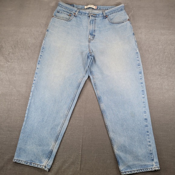 Levi's Other - Levis 560 Y2K Vintage Jeans Mens Actual‎ Sz 36x29 Blue Light Wash Tapered Denim
